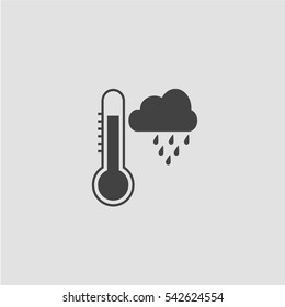 Thermometer icon vector