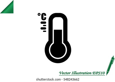 thermometer icon vector