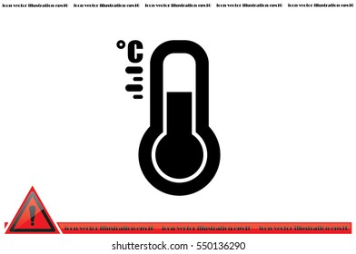 thermometer icon vector