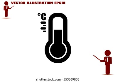 thermometer icon vector