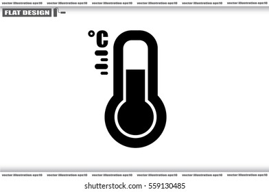 thermometer icon vector 