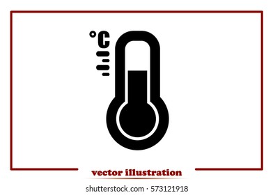 thermometer icon vector.