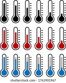 Thermometer Icon,  Vector art Illustration