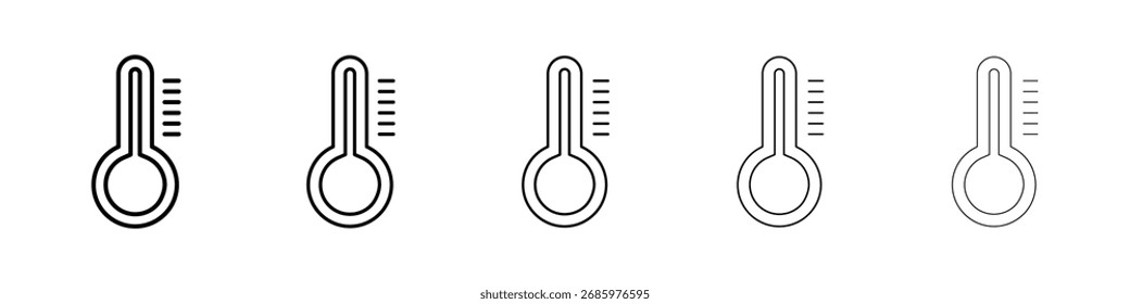 Ilustración de Arte vectorial de icono de termómetro