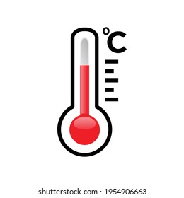 Mejor Ilustración Del Vector De Icono Termómetro En Diseño De Moda.