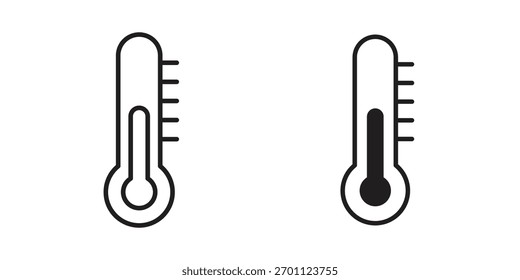 Thermometer icon vector collection. vector stock symbol illustrations