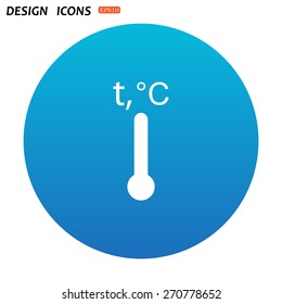 Thermometer. icon. vector design