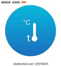 Thermometer. icon. vector design