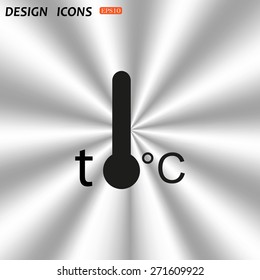 Thermometer. icon. vector design