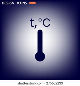 Thermometer. icon. vector design