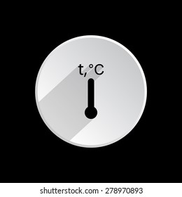 Thermometer. icon. vector design