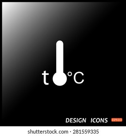 Thermometer. icon. vector design