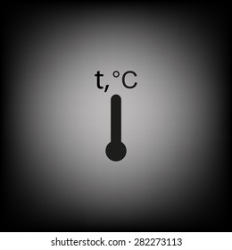 Thermometer. icon. vector design
