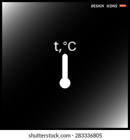 Thermometer. icon. vector design