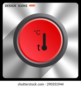 Thermometer. icon. vector design