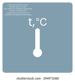 Thermometer. icon. vector design