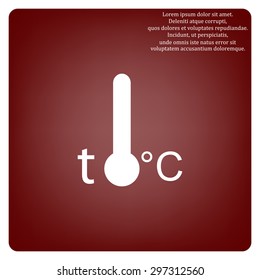 Thermometer. icon. vector design