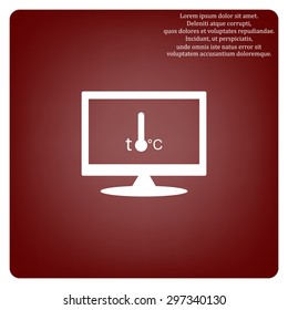 Thermometer. icon. vector design