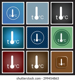 Thermometer. icon. vector design