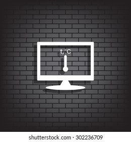 Thermometer. icon. vector design
