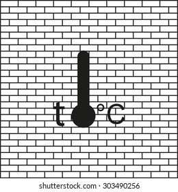 Thermometer. icon. vector design