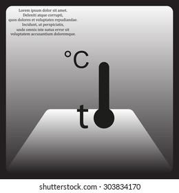 Thermometer. icon. vector design