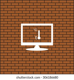 Thermometer. icon. vector design