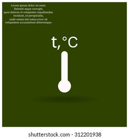 Thermometer. icon. vector design