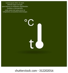 Thermometer. icon. vector design