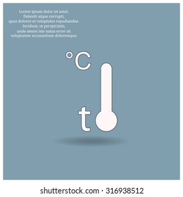 Thermometer. icon. vector design