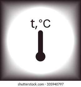 Thermometer. icon. vector design