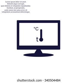 Thermometer. icon. vector design