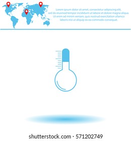 Thermometer  icon. Vector design.