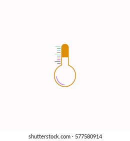 Thermometer  icon Vector design. Colored illustration.