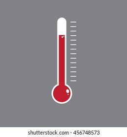 Thermometer icon vector design element 