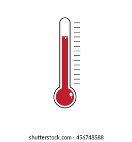 Thermometer icon vector design element 