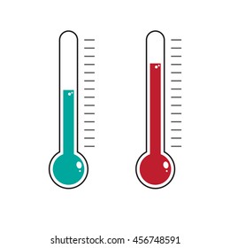 Thermometer icon vector design element 