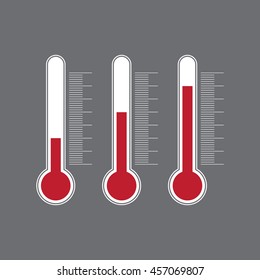 Thermometer icon vector design element