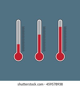 Thermometer icon vector design element