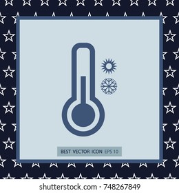 thermometer icon, vector design element