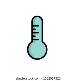 thermometer icon vector design. icon vector filled outline style