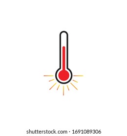 thermometer icon vector design illustration 