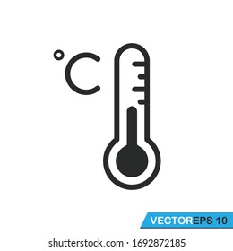 ilustración de diseño vectorial de icono termómetro
