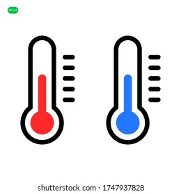 Thermometer icon vector design, Temperature sign