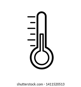 Thermometer icon vector design template