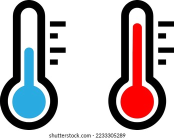 Thermometer Icon Vector Design Template on white background..eps