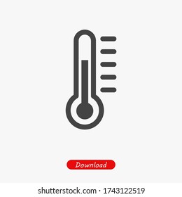 Thermometer icon vector eps 10