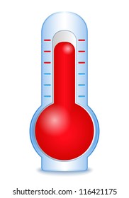 Thermometer Icon, vector eps10 illustration