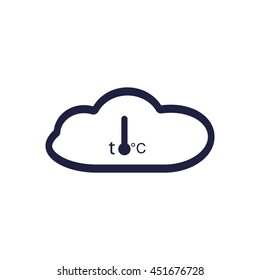 Thermometer Icon, vector, icon flat