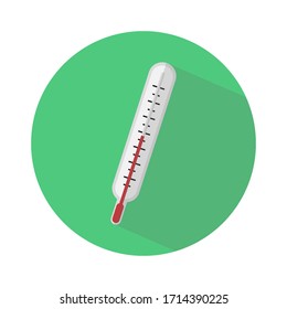 thermometer icon, vector flat design